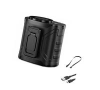 Limtula Wearable Cooling Fan with Rear Clip, 199-Setting Control, Rechargeable Relief for Outdoor Walking and Waiting Wearable Cooling Fan Belt Clip Air Body Commute Travel Desk Outdoor Work