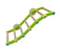 Limtula Wooden Bird Perch Platform Stand Parrots Swing Toy Bird Hangings Swing Playstand with Chewing Beads Birds Toy Pet Accessories