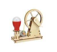 Limtula Wooden Generator Science Set Manual Turning, Wood color