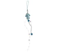 Limtula Y2K Jellyfish Phone Charm Keychain Crystal Star Pearl Mobile Phone Chain Unique Fringe Phone Lanyard For Women Girls