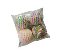 Limtula Yarn Crochet Toy Balls with Sound, 4P