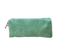 Limtula Zippered Pen Bag Corduroy Pencil Big Capacity Stationery Holder for Student Cosmetic Makeup Pouch Case