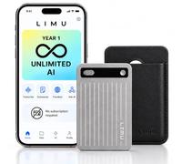 LIMU AI Note Taking Device, Unlimited AI Year 1, 64GB Voice Recorder | German Design Ultra-Slim Notetaker 40h Advanced GPT-5 AI Engineered for Accuracy, 125 Languages, No subscription required
