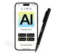 LIMU AI Pen Note Taker with App, 64GB Voice Recorder No Subscription, 22h