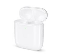 Limucc Wireless Charging Case Compatible with AirPods 1 2 Generation, White Lighting Charging Port Replacement Charger Case for Air Pods 1st 2nd Gen Fast Pairing Sync Button(No Earbuds)
