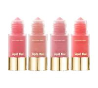 Limuva Liquid Blush,Dewy Liquid Cream Blush, Velvet Silk Texture, Long-Lasting,Buildable Colour from Soft Tint to Bold Finish for Cheeks,Natural Looking Matte Finish Dewy Skin Tint (4Pc)
