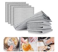 Limvoo Double Ball Wire Dishwashing Rags,Multipurpose Wire Dishwashing Rags for Wet and Dry Multipurpose Wire Miracle Cleaning Cloths, Dishwashing Rag for Wet and Dry Dish(10 Pcs)