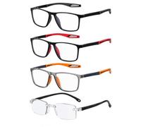 LIMZABE 4 PCS Vision Sync Multifocal Glasses, Auto Focus Lenses for Reading | 4 auto focus glasses, No need to switch pairs. Suitable for reading