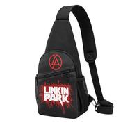Lin-kin Rock *Park- Chester Singer Benning*ton Casual Crossbody Sling Bag - Unisex Shoulder Bag for Music Fans - Adjustable Strap, Travel, Outdoor, Everyday Use
