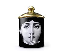 Lina Cavalieri Ceramic Aromatherapy Candle Jar, Fornase Pen Holder, Beauty Ceramic Storage Jar, Mini Vase, Candle Holder Tray, Home Decorative Bottles, Decorative Jars (A9)