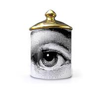Lina Cavalieri Ceramic Aromatherapy Candle Jar, Fornase Pen Holder, Beauty Ceramic Storage Jar, Mini Vase, Candle Holder Tray, Home Decorative Bottles, Decorative Jars (C5)
