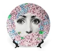 Lina Cavalieri Decorative Face Makeup Plate, Wall Hanging, Includes Bracket and Special Spring Hook, Style-25, 6 Inch
