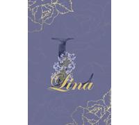 Lina Journal: Monogram L Personalized Floral Notebook for Women Decorative Purple and Gold Monogram Journal, Cute Aesthetic Notebook, Personalized Diary and Birthday Gift for Women Named Lina