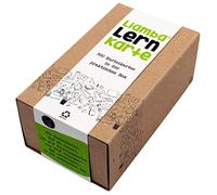 Lina Lernkarte, 500 index cards in the practical learning box DIN A8 format, 7.4 cm x 5.2 cm, 190 g/m², lined, FSC, index cards box with, recycled cardboard, made of waste paper in Germany