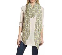 Lina & Lily Daisy Floral Print Women's Scarf Shawl Wrap Lightweight (Beige)