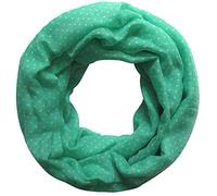 Lina & Lily Polka Dot Print Women's Infinity Scarf Snood Lightweight (Mint Green)