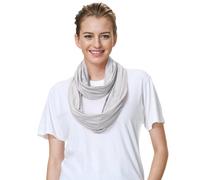 Lina & Lily Premium Modal Jersey Knit Women's Infinity Scarf Snood Lightweight (Light Grey)
