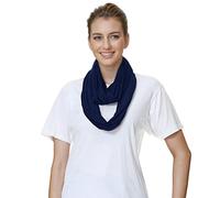 Lina & Lily Premium Modal Jersey Knit Women's Infinity Scarf Snood Lightweight (Navy Blue)