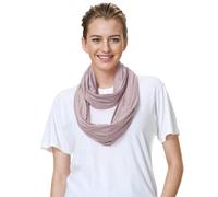 Lina & Lily Premium Modal Jersey Knit Women's Infinity Scarf Snood Lightweight (Nude Pink)