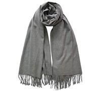 Lina & Lily Women's Pashmina Scarf Shawl Wrap (Grey)