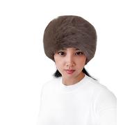 Lina & Lily Women's Winter Headband Head Ear Warmer Long Pile Faux Fur (Mink)