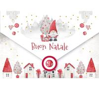 LINA OFFICINE GRAFICHE CREATIVE Italian Christmas Card Size 16 x 11 Money Holders Christmas Gift 96-912
