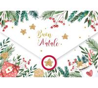 LINA OFFICINE GRAFICHE CREATIVE Italian Christmas Card Size 16 x 11 Money Holders Christmas Gift 96-910