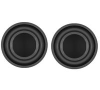 LinaLife 2 Pack 5.5 inch 140mm Speaker Radiator Diaphragm Passive Horn Bass Vibration DIY Black Bass Speaker Vibration Membrane Loudspeaker Vibrating Plate Passive Bass Woofer