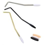 LinaLife 3pcs 6 mm Whammy Bar for Electric Guitar Thread Tremolo Arm Metal Single Tremolo Guitar Whammy Bar Compatible with Stratocaster Electric Guitar Replacement, 3 Colors and 3 caps