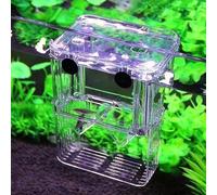 LinaLife Multifunctional Fish Aquarium High Clear Fish Breeding Isolation Box Aquarium Breeder Fishtank Double Guppies Hatching Incubator Divider Agreesive Injured Pregnant Fishes
