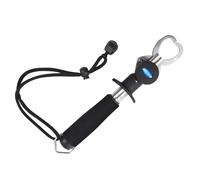 LinaLife Stainless Steel Fish Lip Grabber Gripper Fishing Tool Grip Tackle Scale 15KG max 33 Pounds Scales Grip Fish Holder Stainless Steel Fish Lip Grabber with Weight Scale and Measuring Tape