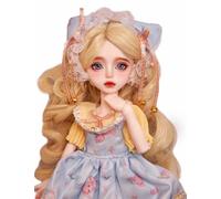 LINARA Original 1/6 BJD 12 Inch Ball Jointed Doll with Clothes Outfit Shoes Wig Hair Makeup Collection Action Figure Toys Christmas Birthday Gifts for 15+ Year Old