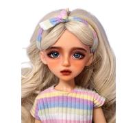LINARA Original 1/6 BJD 12 Inch Ball Jointed Doll with Clothes Outfit Shoes Wig Hair Makeup Collection Action Figure Toys Christmas Birthday Gifts for 15+ Year Old