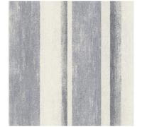 Linares Stripe Blue Cream Wallpaper Extra Washable Modern Vinyl Paste The Wall