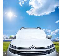 Linarun Car Windscreen Sun Shade Foldable Car Windshield Sun Shade Anti UV Blocks Heat and Keep Interior Cool, Universal with 9 Magnets, 146 * 118cm, Fits City Car, Supermini, Small Family Car, SUV