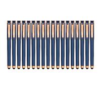 Linbsunne Black Gel Pens 0.7mm Medium Point Pen Office Pens 2-in-1 Stylus Pens for Touch Screens Gel Ink Rollerball Pens for Writing (18 Pack-blue)