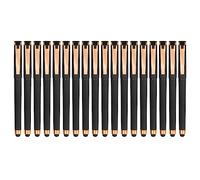 Linbsunne Black Gel Pens 1.0mm Medium Point Pen Office Pens 2-in-1 Stylus Pens for Touch Screens Gel Ink Rollerball Pens for Writing (18 Pack-black)
