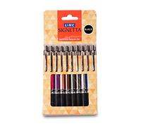 Linc Signetta 0.7 mm Retractable Ball Pens | Black Ink | Pack of 10