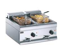 Lincat DF66 Silverlink 600 Twin Tank Countertop Electric Fryer - 2 x 9 Ltr 2 Baskets