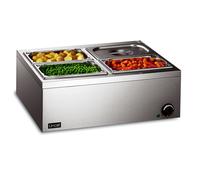 Lincat LBM2 Commercial Countertop Dry Heat Bain Marie 4 x 1/4 GN 565mm Wide Plug In