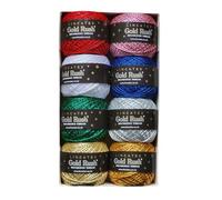 Lincatex Gold Rush Metallic Deacorative Thread 80 Metre Rolls (8 Pack)