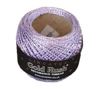 LINCATEX Gold Rush Metallic Decorative Thread 80 Metre Rolls 20 Colours (Lilac)
