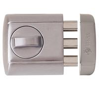 LINCE 4940 Simply Door Bolt Lock - Keyless Thumb Turn Rim Lock, 3 Solid Bolts, Extra Security Lock for Front Doors, Flats & Internal Doors