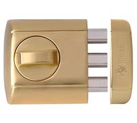 LINCE 4940 Simply Door Bolt Lock - Keyless Thumb Turn Rim Lock, 3 Solid Bolts, Extra Security Lock for Front Doors, Flats & Internal Doors