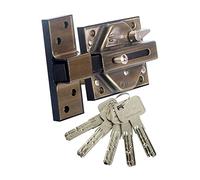 Lince 5019D22 - Reinforced Door Lock 7930R, Brass