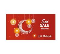 Lince Display Limited Eid Sale Now On Poster - Eye-Catching Design with Eid Mubarak Message, 110cm x 55cm, Perfect for Retail Displays and Celebrating Eid Promotions