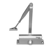 Lince Door Closer CPA23R, Force 2-3, Silver | For doors 40-60 kg. Certified UNE-EN1154. Not suitable for RF doors.