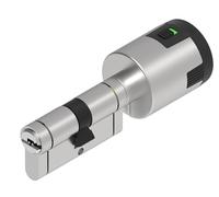 Lince - Safety Cylinder 30+B50 with 100 dB Alarm | Double Safety | with Mechanical Fuse for Programmed Break in case of Attempt to Break The Cylinder | Book with 5 Keys | Nickel Plated