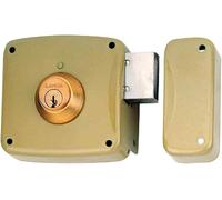 Lince Surface Mounted Door Lock Overlapping 5124A-BO/80 Right-Handed - Key Lo...