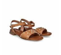 Lince |Talon Comodo Sandal | Rubber Sole | Gel Insole | V51763 | Made in Spain, Camel, 7 UK